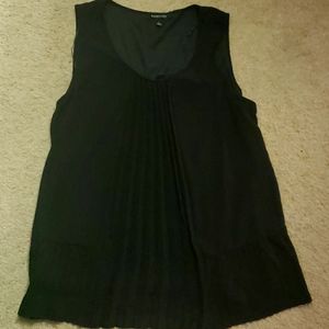 Black sleeveless blouse
